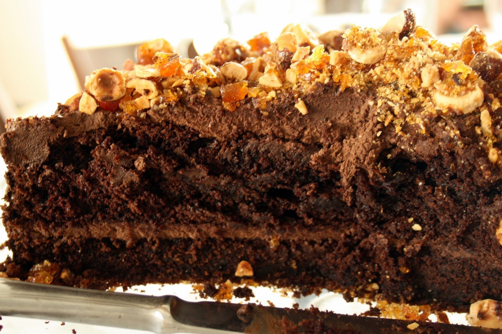 Bolo com Cobertura de Praliné