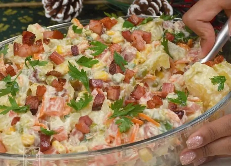 Salada de Batata com Bacon