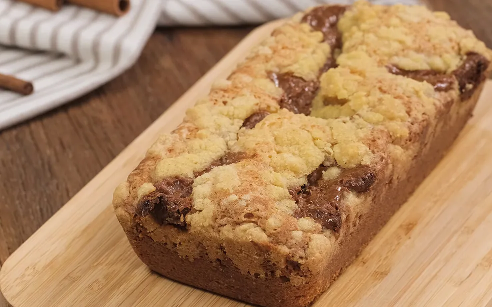 Cuca de Liquidificador com Doce de Leite