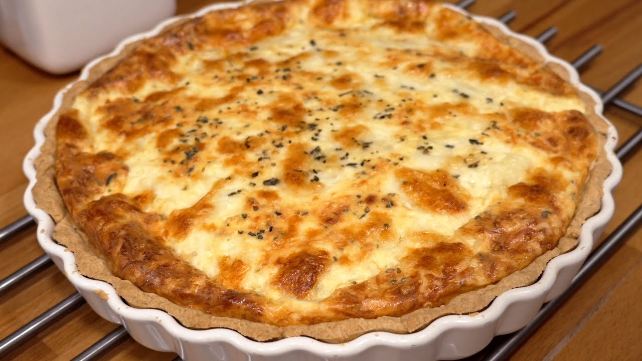 🥧 Quiche de Queijo Fácil
